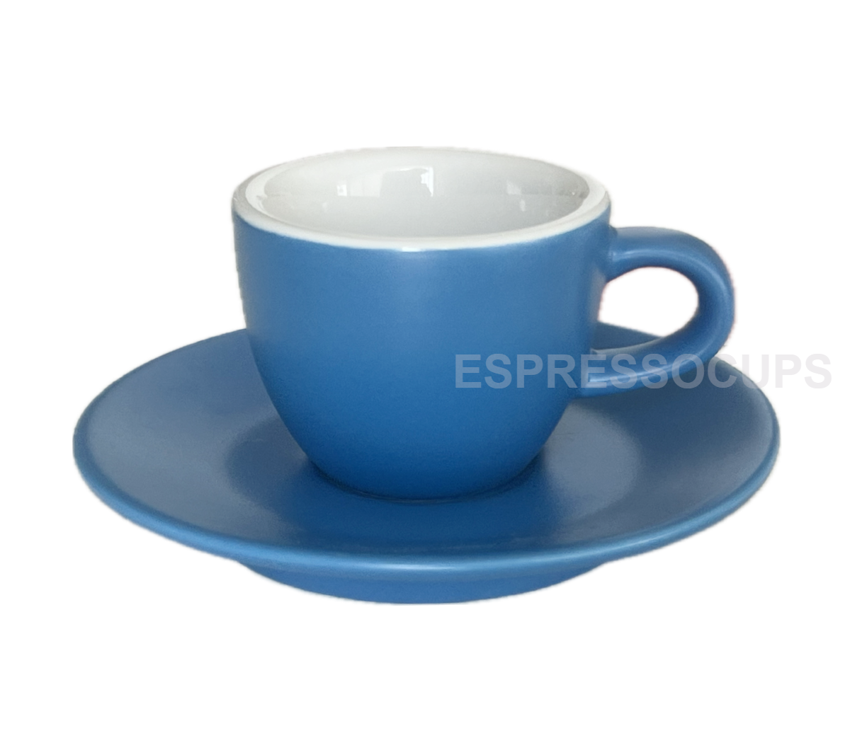 "TULIPANO" 70ml Espresso Cups - blue matte